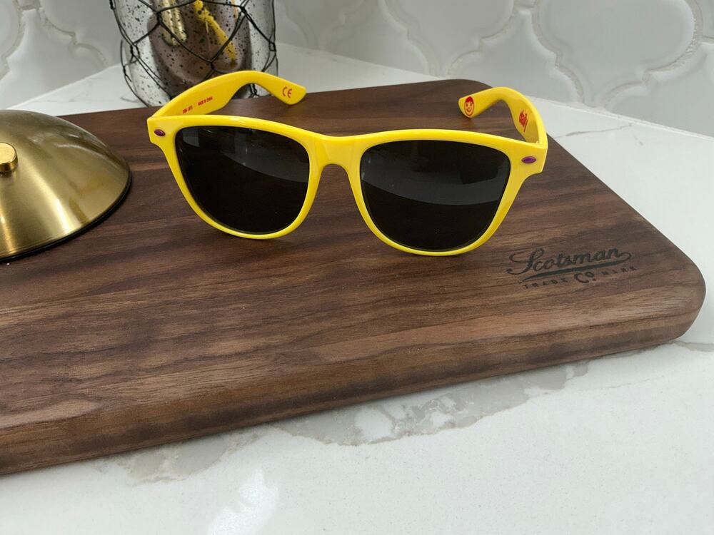 NEFF Daily Shades Wayfarer Sunglasses Yellow UV400 NWT